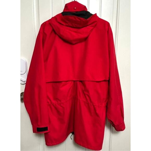 Vintage Eddie Bauer Goretex Jacket XL Red Windbreaker 90s Outdoor Gorpcore Fall - Picture 4 of 16
